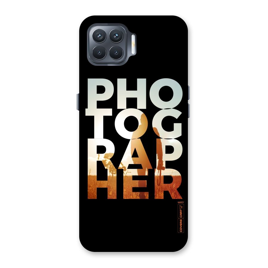 Photographer Typography Back Case for Oppo F17 Pro