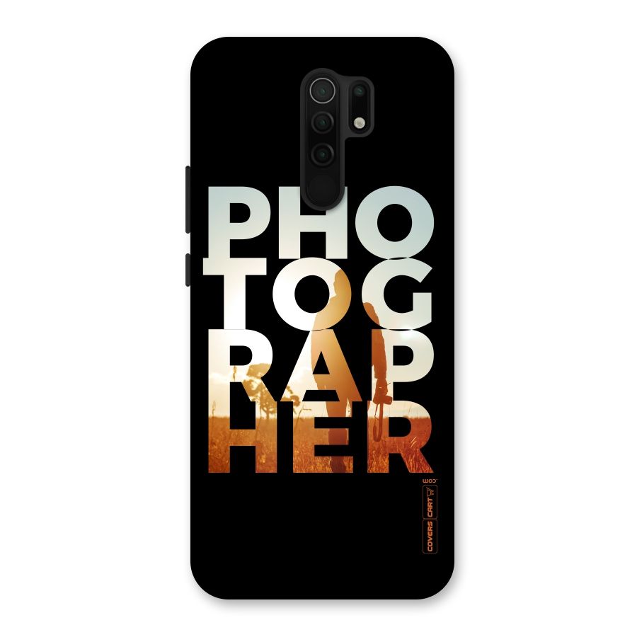 Photographer Typography Back Case for Poco M2