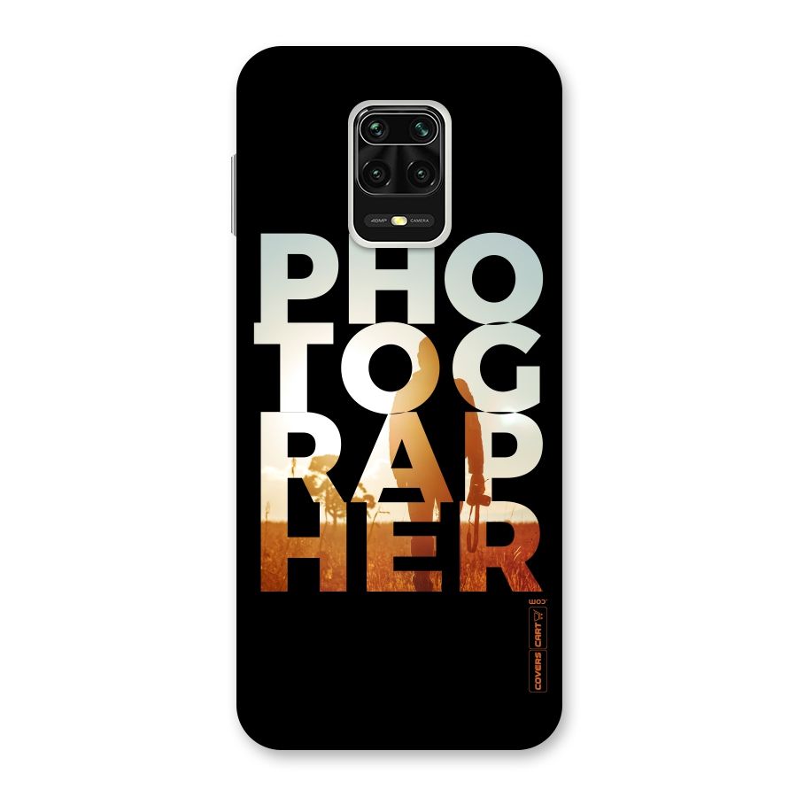 Photographer Typography Back Case for Poco M2 Pro