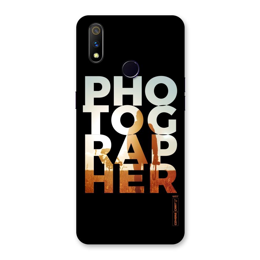 Photographer Typography Back Case for Realme 3 Pro