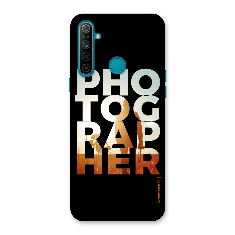 Photographer Typography Back Case for Realme 5i