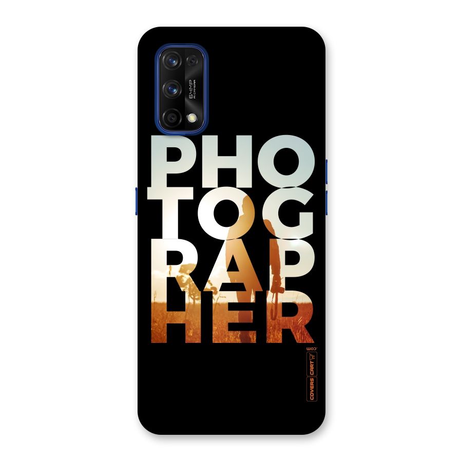 Photographer Typography Back Case for Realme 7 Pro