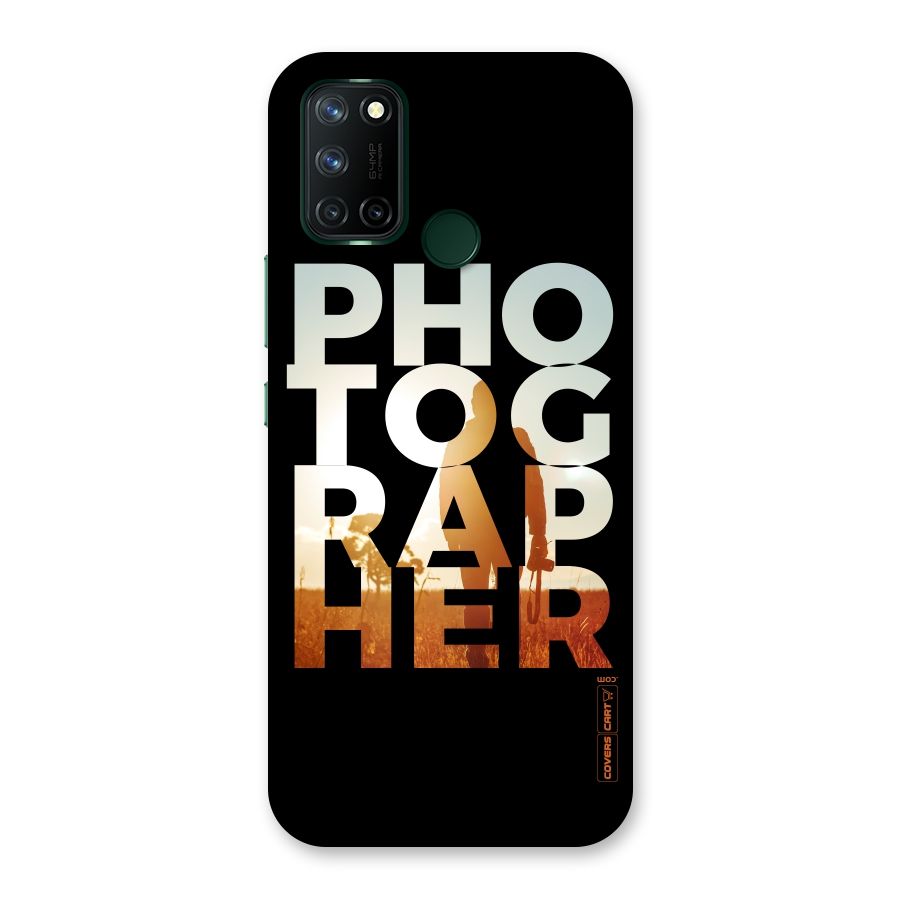 Photographer Typography Back Case for Realme 7i