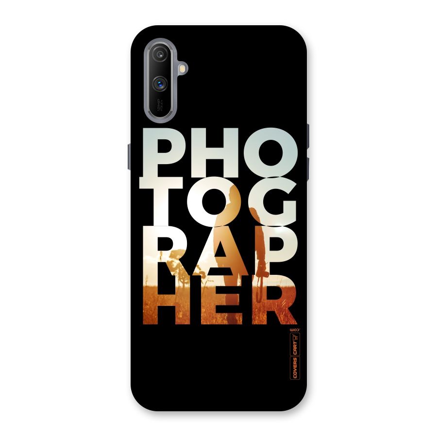 Photographer Typography Back Case for Realme C3