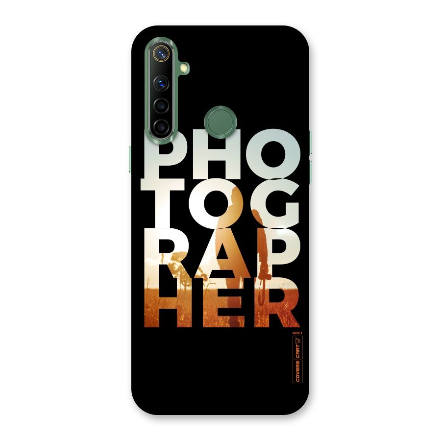 Photographer Typography Back Case for Realme Narzo 10