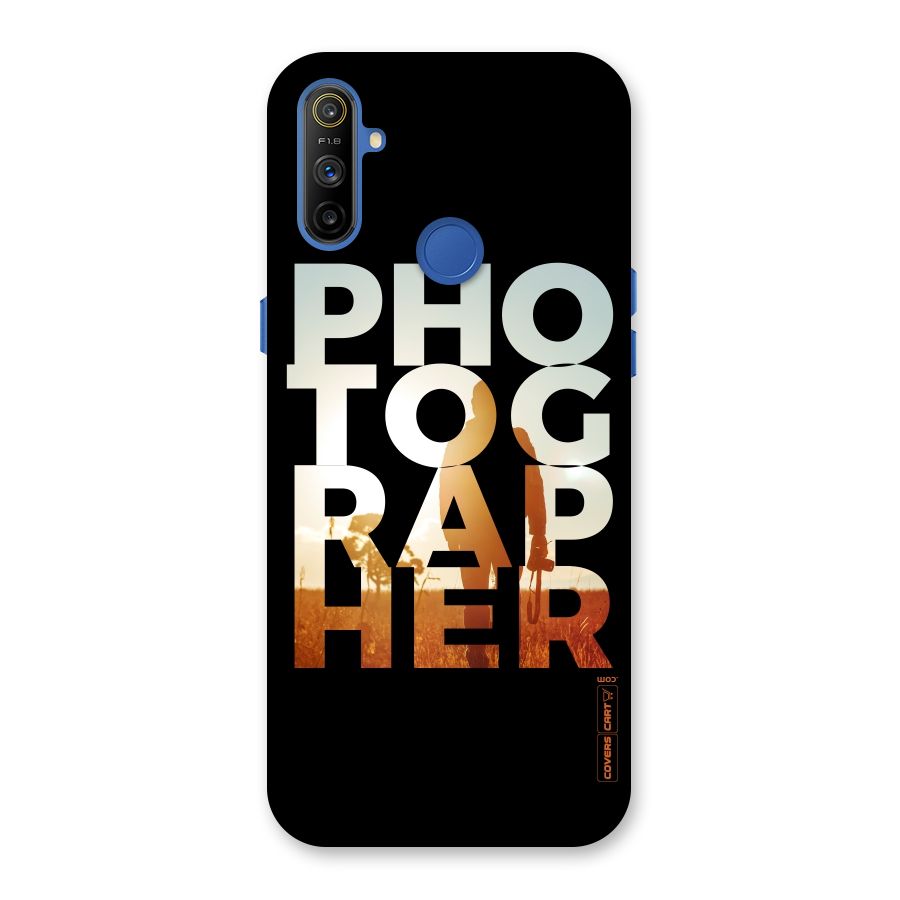 Photographer Typography Back Case for Realme Narzo 10A