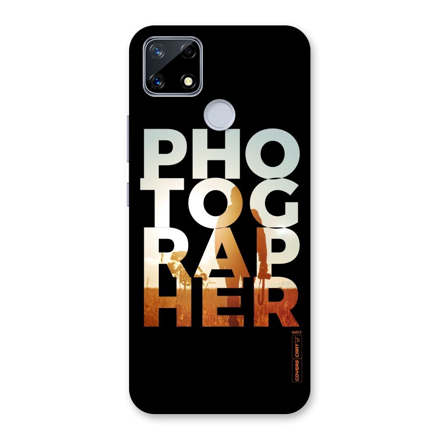 Photographer Typography Back Case for Realme Narzo 20