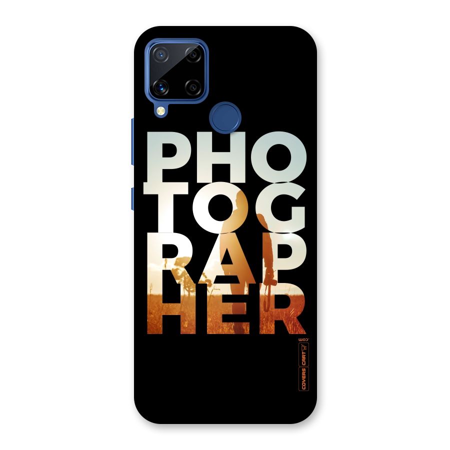 Photographer Typography Back Case for Realme Narzo 30A