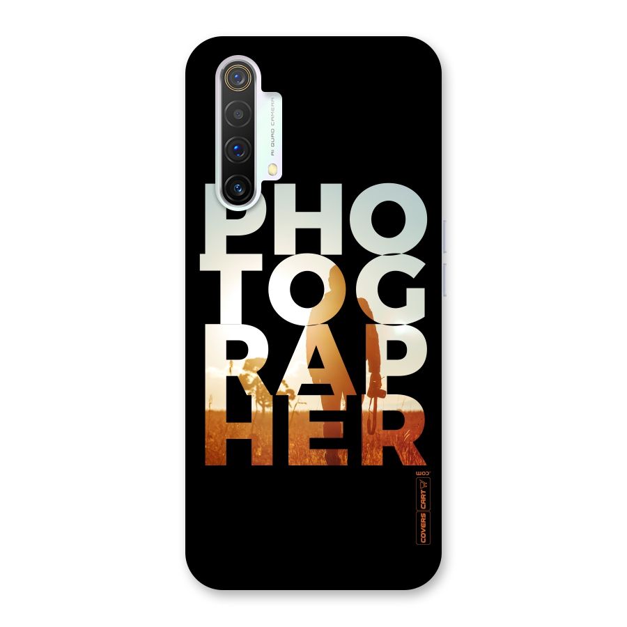 Photographer Typography Back Case for Realme X3 SuperZoom