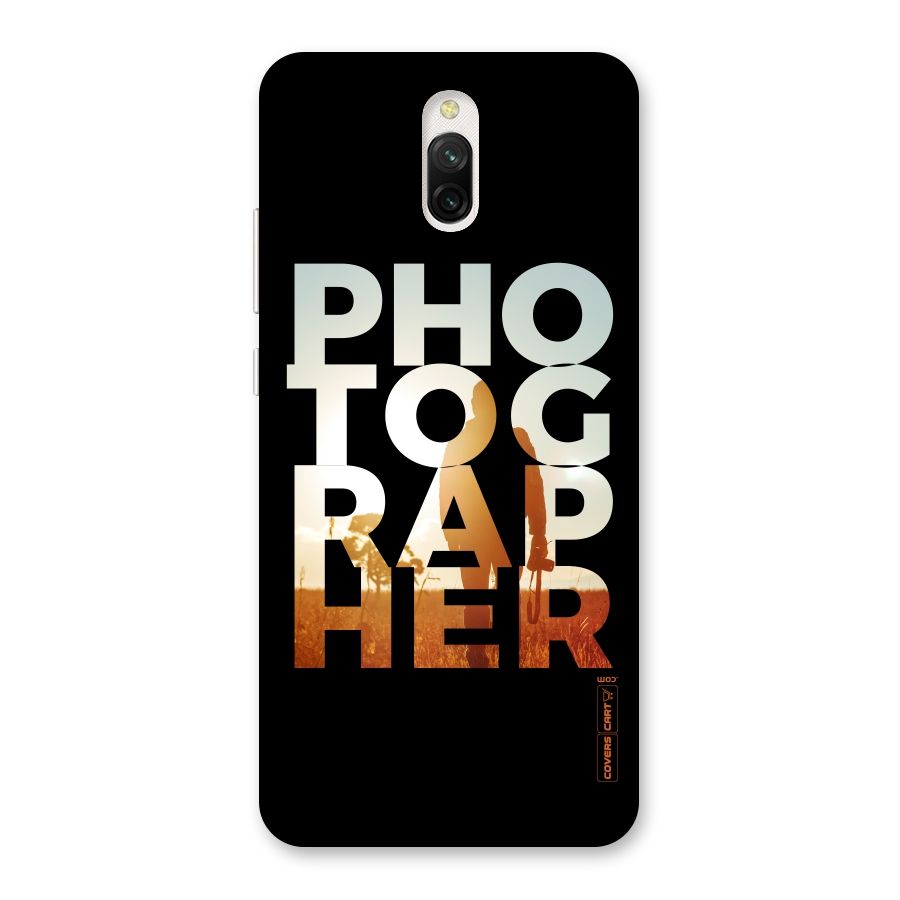 Photographer Typography Back Case for Redmi 8A Dual