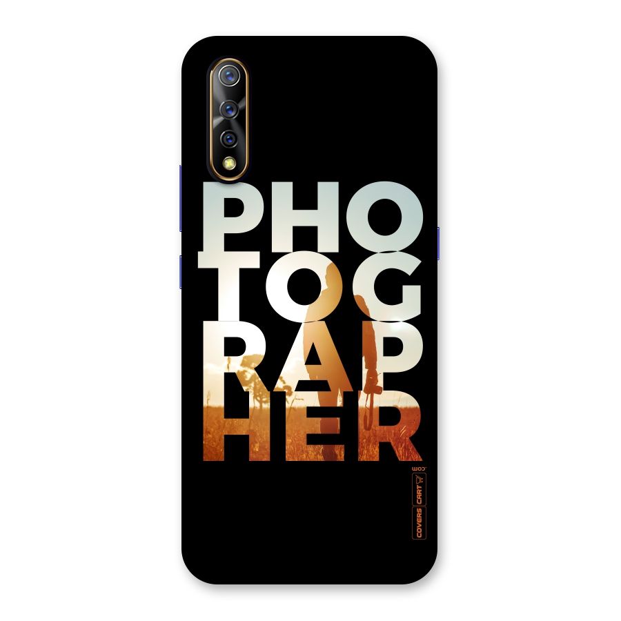 Photographer Typography Back Case for Vivo S1