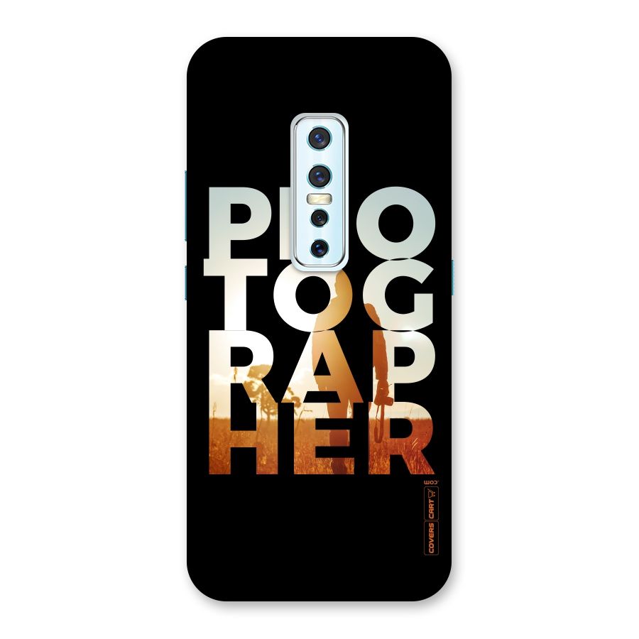 Photographer Typography Back Case for Vivo V17 Pro