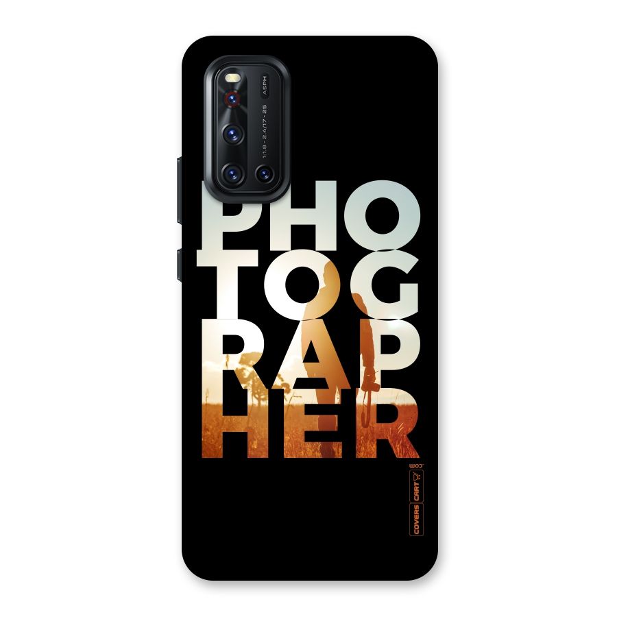 Photographer Typography Back Case for Vivo V19
