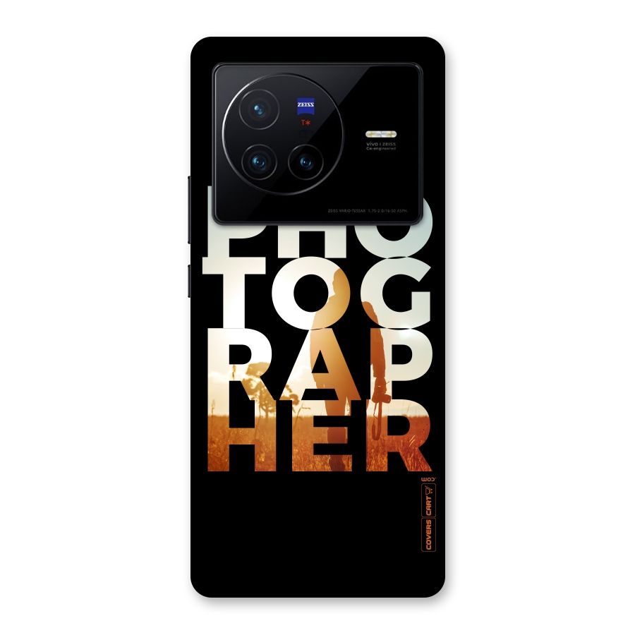 Photographer Typography Back Case for Vivo X80