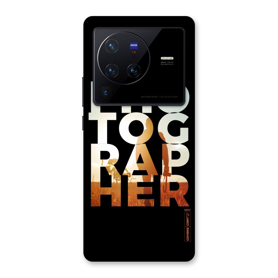 Photographer Typography Back Case for Vivo X80 Pro