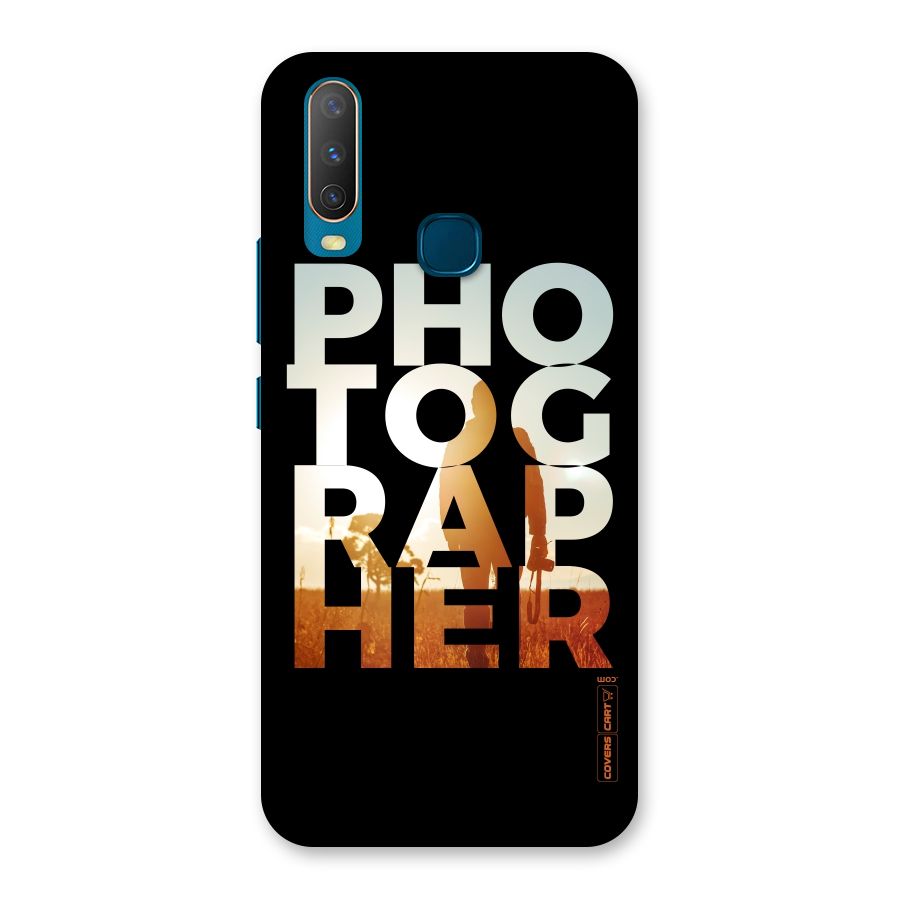 Photographer Typography Back Case for Vivo Y11