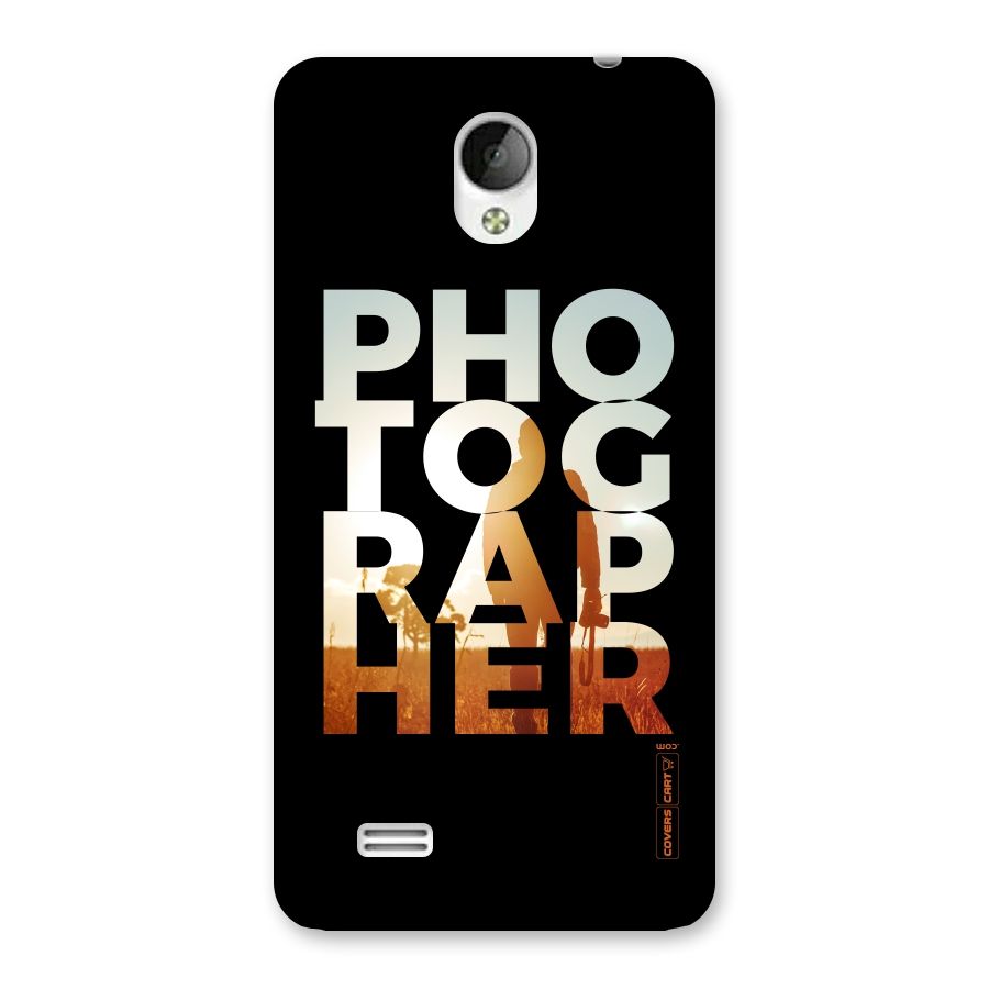 Photographer Typography Back Case for Vivo Y21