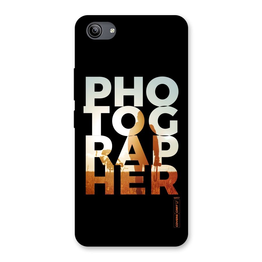 Photographer Typography Back Case for Vivo Y81i