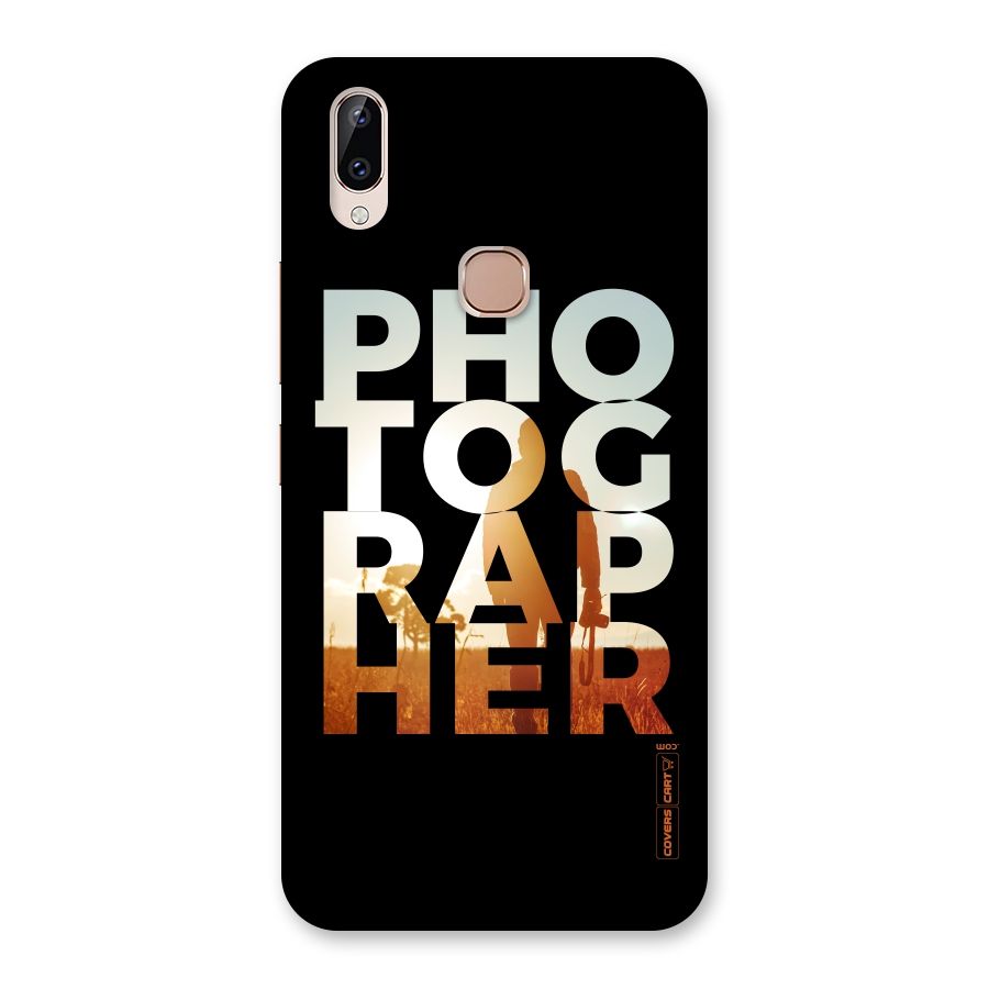 Photographer Typography Back Case for Vivo Y83 Pro