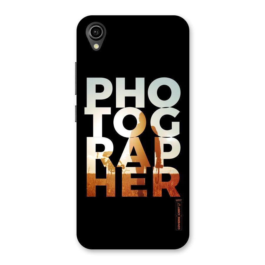 Photographer Typography Back Case for Vivo Y90