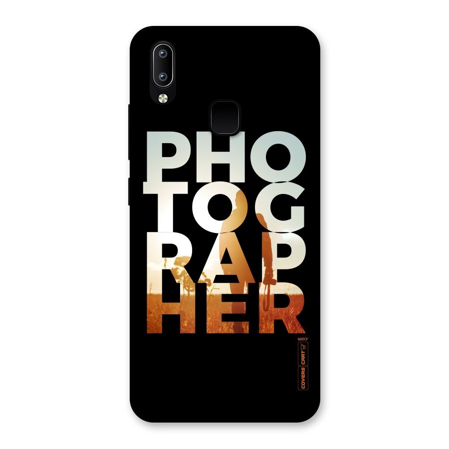 Photographer Typography Back Case for Vivo Y93
