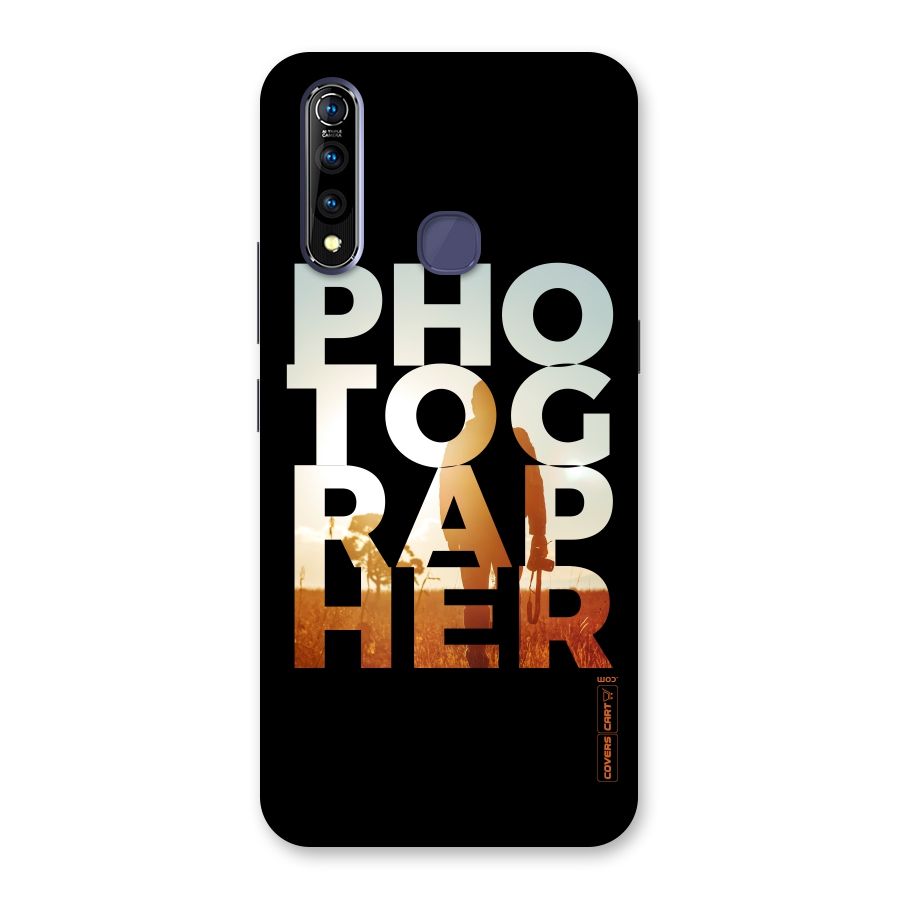 Photographer Typography Back Case for Vivo Z1 Pro