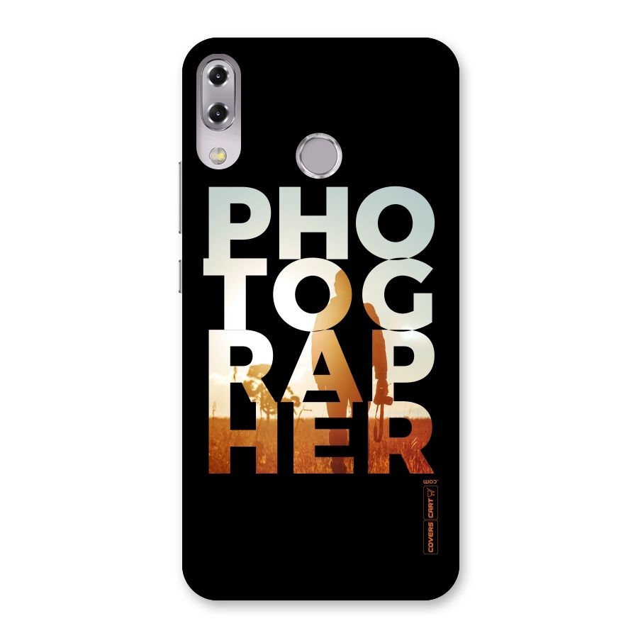 Photographer Typography Back Case for Zenfone 5Z