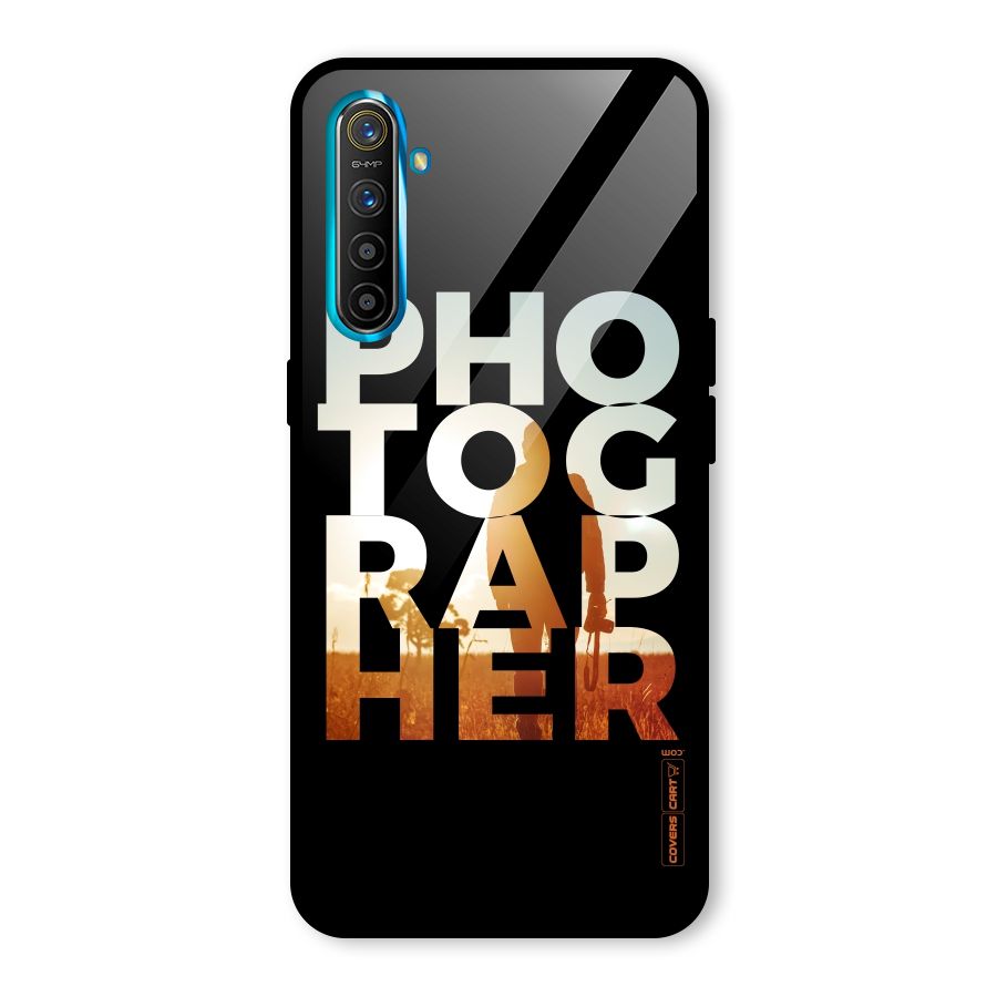 Photographer Typography Glass Back Case for Realme XT