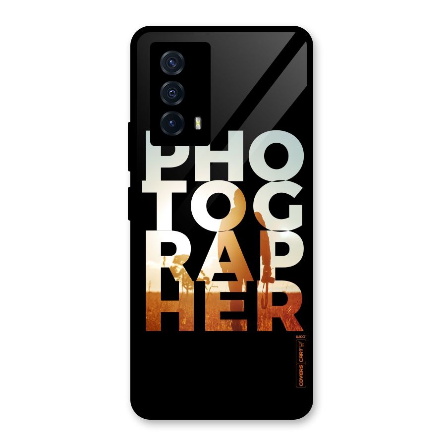 Photographer Typography Glass Back Case for Vivo iQOO Z5