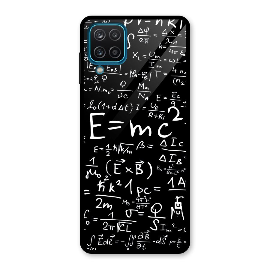 Physics Equation Glass Back Case for Galaxy A12