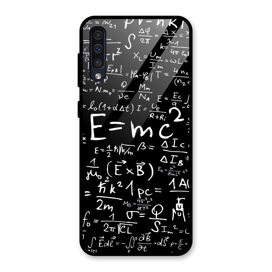 Physics Equation Glass Back Case for Galaxy A50