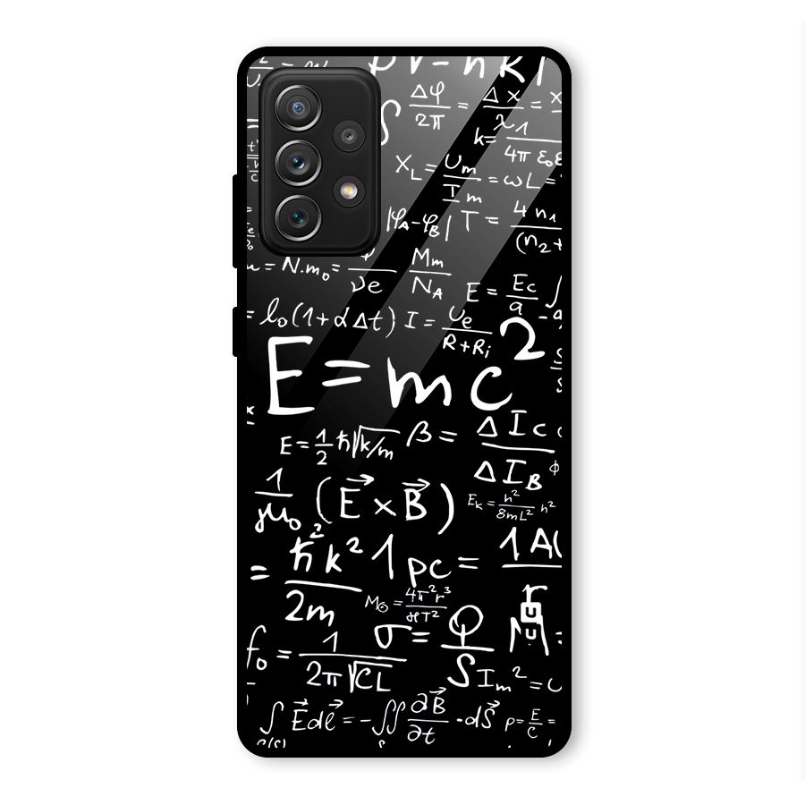 Physics Equation Glass Back Case for Galaxy A72