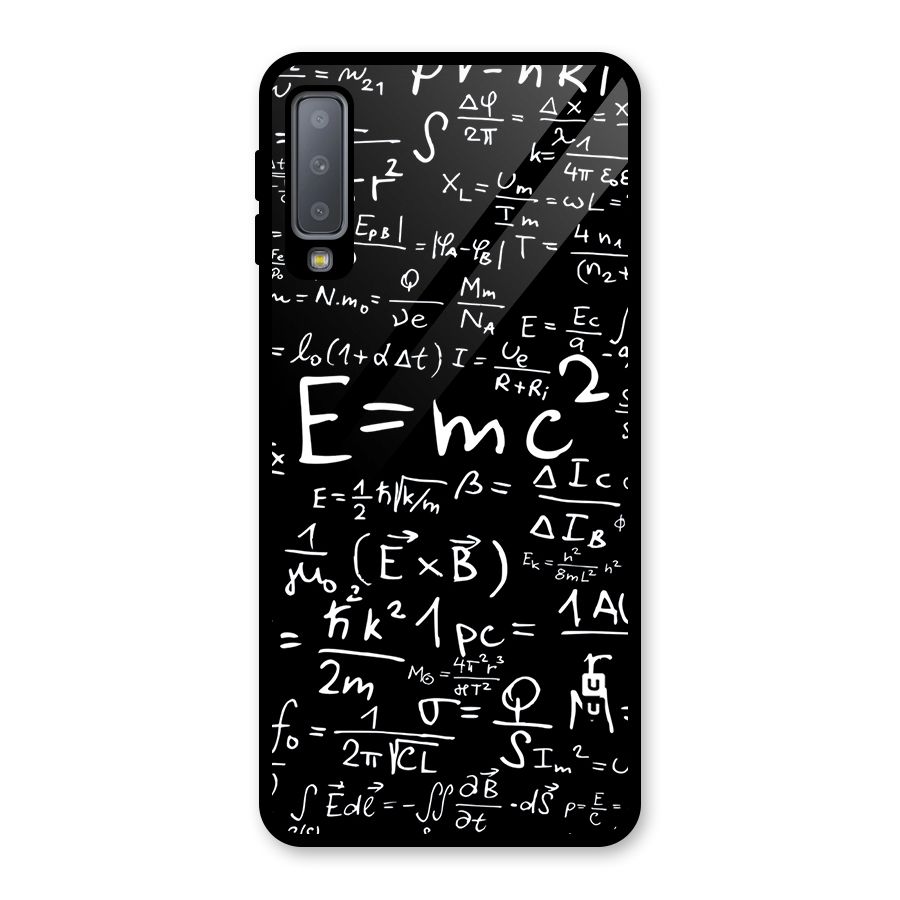 Physics Equation Glass Back Case for Galaxy A7 (2018)