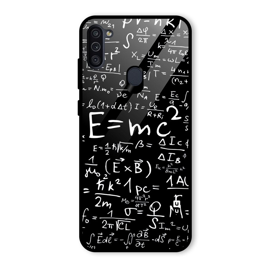 Physics Equation Glass Back Case for Galaxy M11