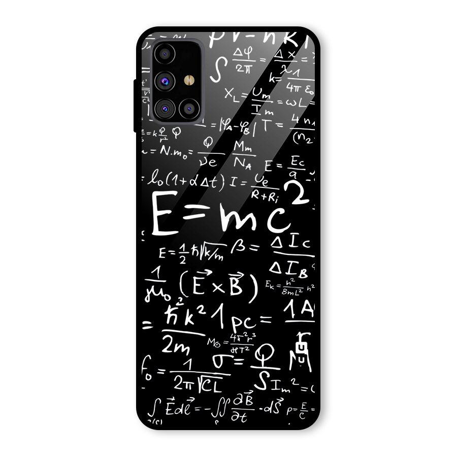 Physics Equation Glass Back Case for Galaxy M31s
