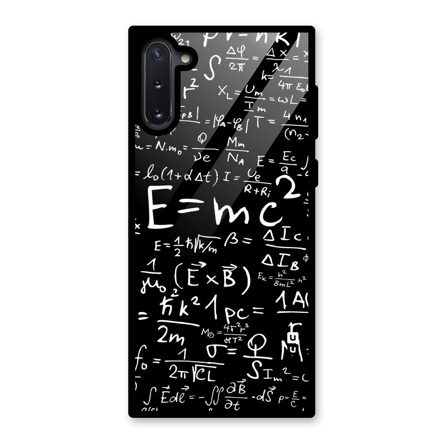 Physics Equation Glass Back Case for Galaxy Note 10