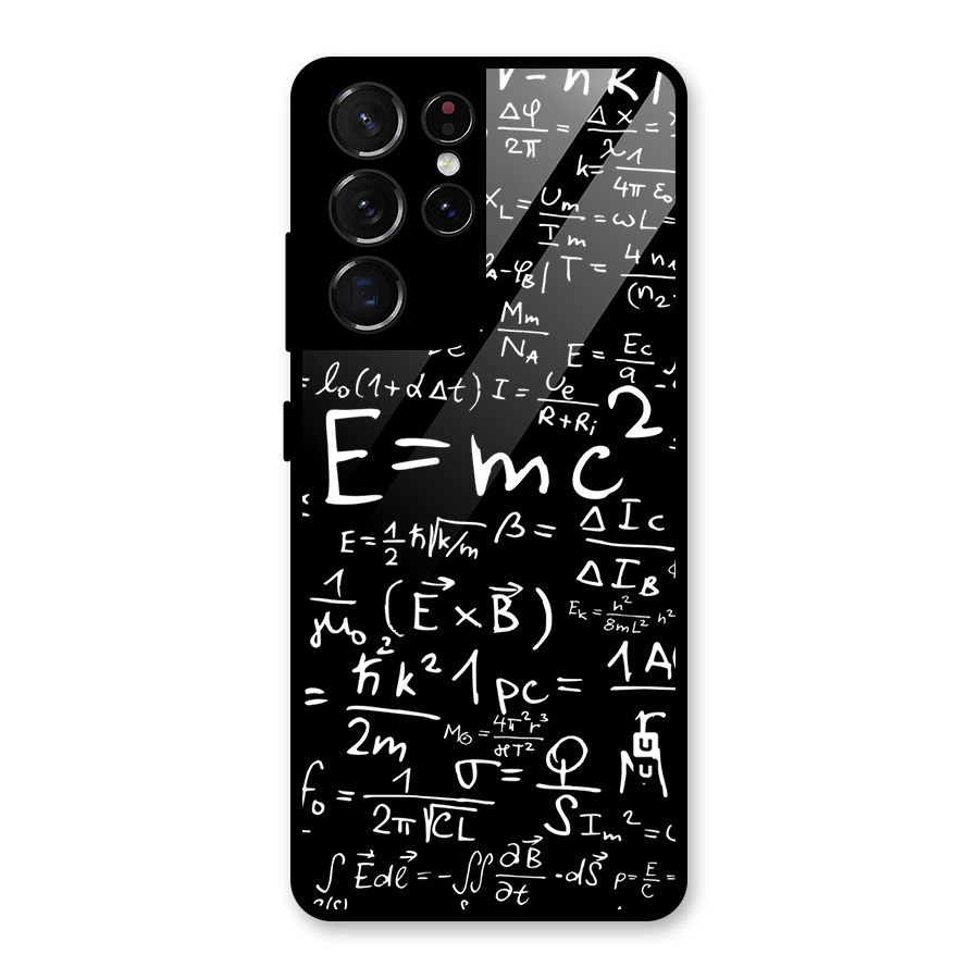 Physics Equation Glass Back Case for Galaxy S21 Ultra 5G