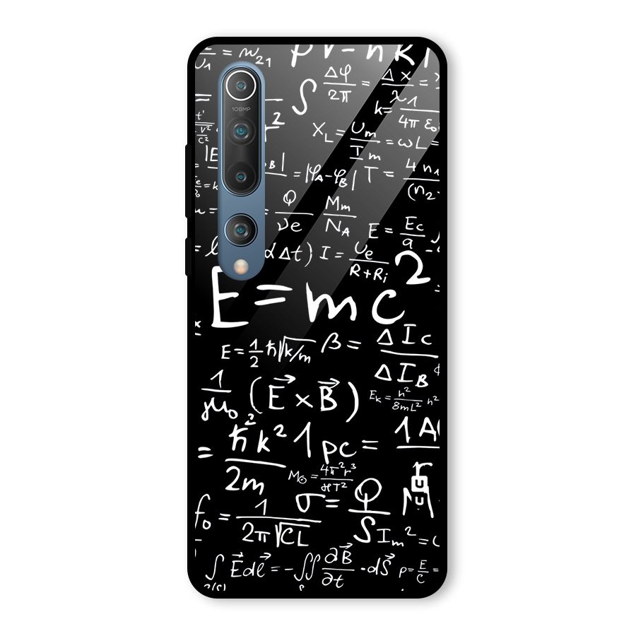 Physics Equation Glass Back Case for Mi 10