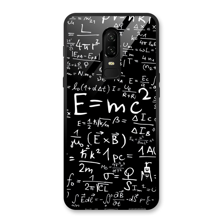 Physics Equation Glass Back Case for OnePlus 6