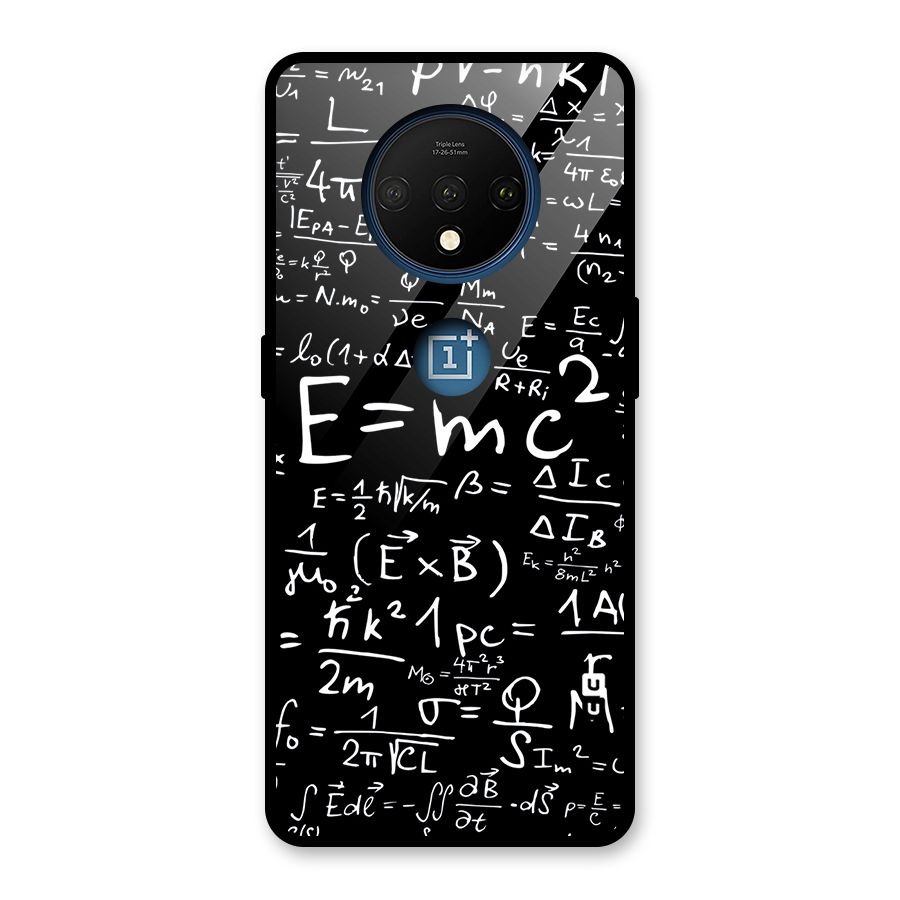 Physics Equation Glass Back Case for OnePlus 7T