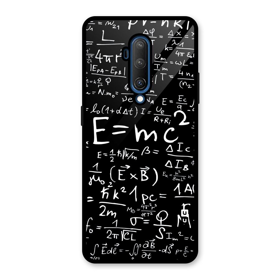 Physics Equation Glass Back Case for OnePlus 7T Pro