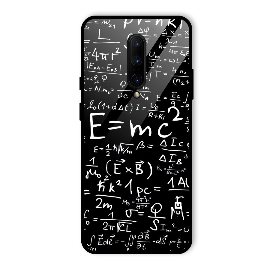 Physics Equation Glass Back Case for OnePlus 7 Pro