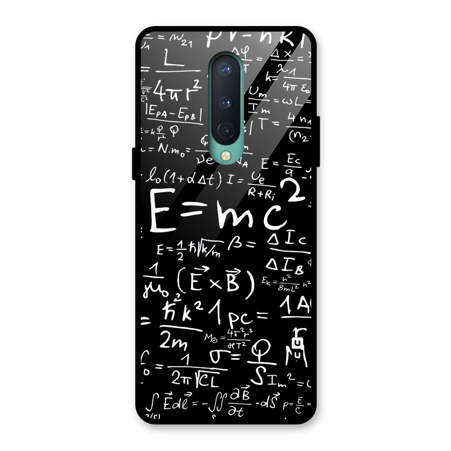 Physics Equation Glass Back Case for OnePlus 8