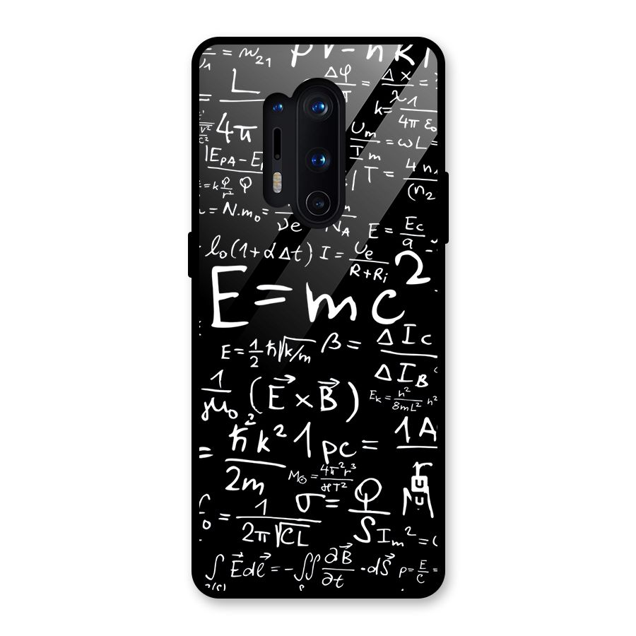 Physics Equation Glass Back Case for OnePlus 8 Pro