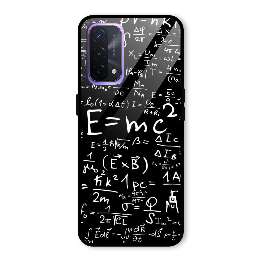 Physics Equation Glass Back Case for Oppo A74 5G