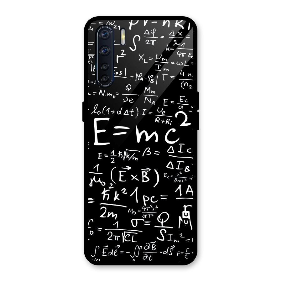 Physics Equation Glass Back Case for Oppo F15