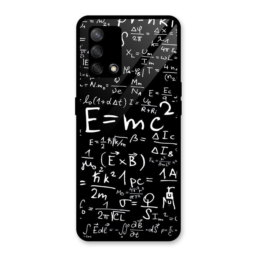 Physics Equation Glass Back Case for Oppo F19