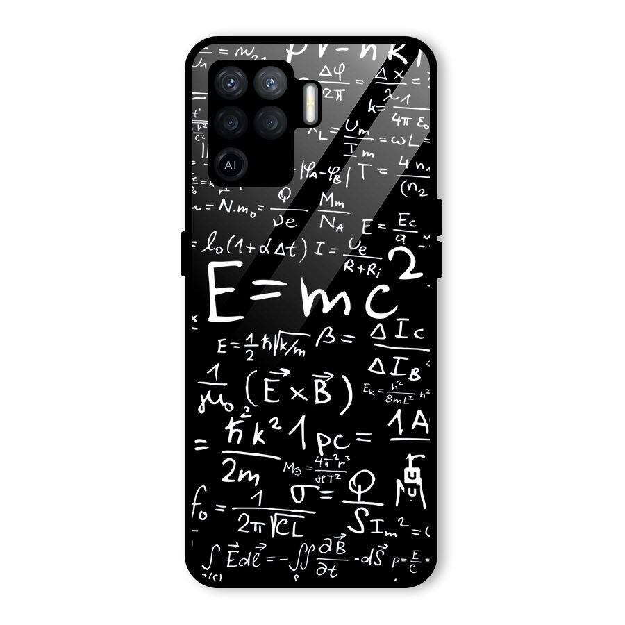 Physics Equation Glass Back Case for Oppo F19 Pro