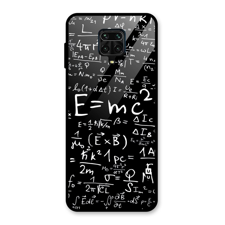 Physics Equation Glass Back Case for Poco M2 Pro