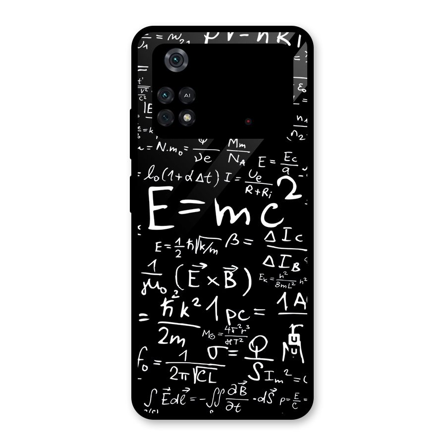 Physics Equation Glass Back Case for Poco M4 Pro 4G